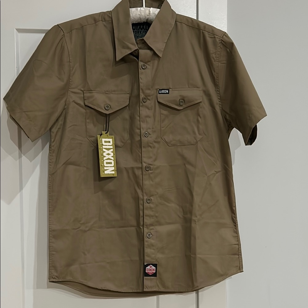 Dixxon Men's Brown Short Sleeve Shirt